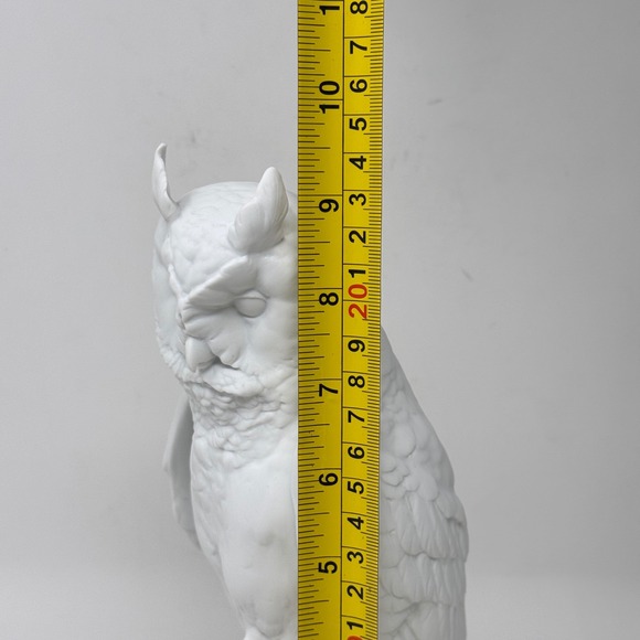 Kaiser Bisque Porcelain Owl Figurine Limited Edition Germany White Matte 10" - Picture 7 of 8